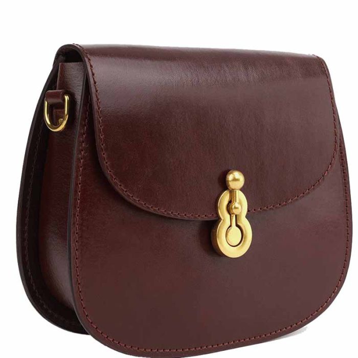 Small smooth leather shoulder bag - Cross body leather Krust