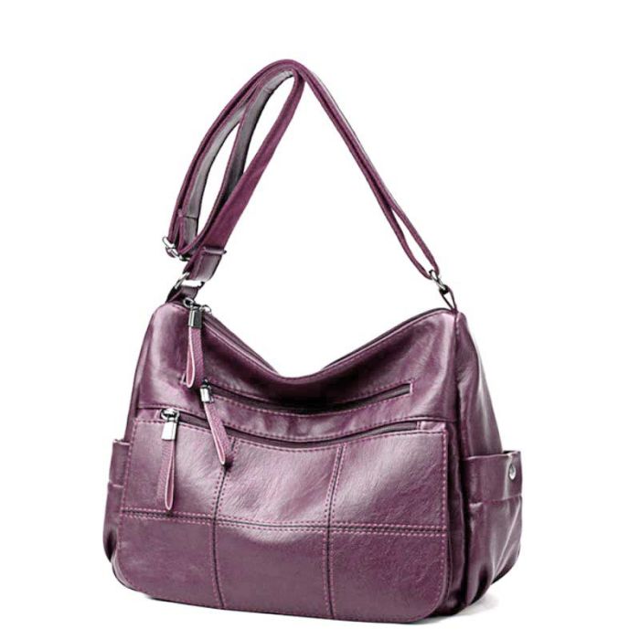 Women's bag with many pockets and compartments - casual