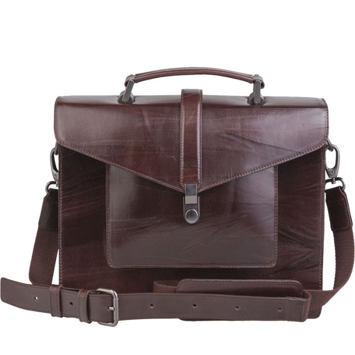 Leather briefcase - premium by Alexander TS