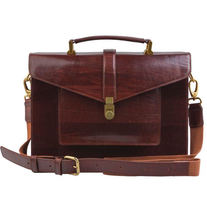 Leather briefcase - premium by Alexander TS