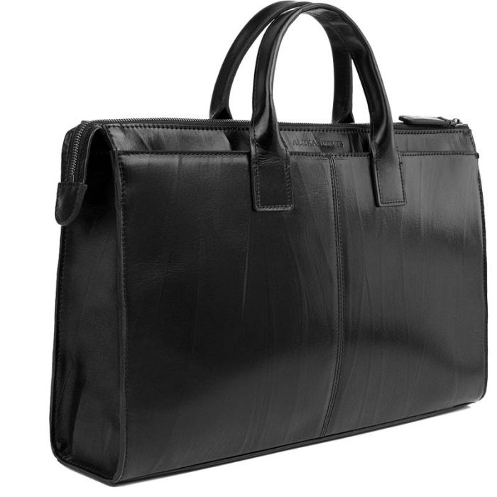 Briefcase Bag in Premium Leather - Crush