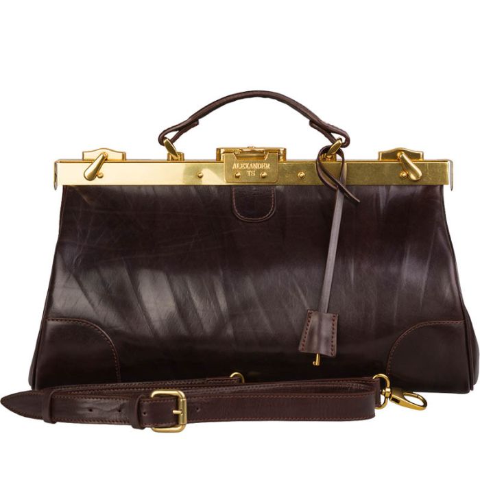 Leather, brown valise - men's, women's