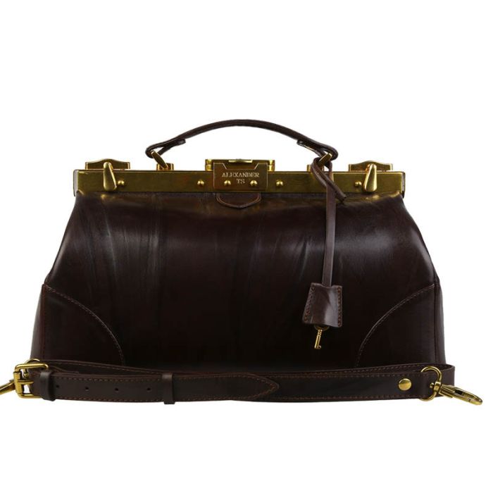 Leather, brown valise - men's, women's