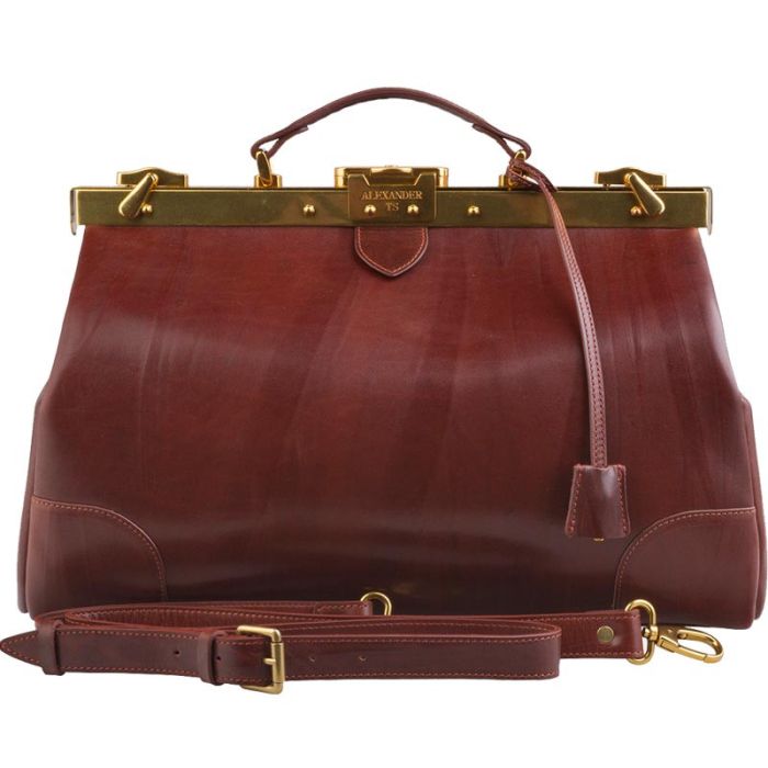 Leather, brown valise - men's, women's