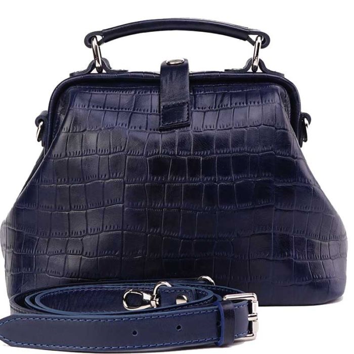 Women's Sack Bag - Crocodile imitation leather