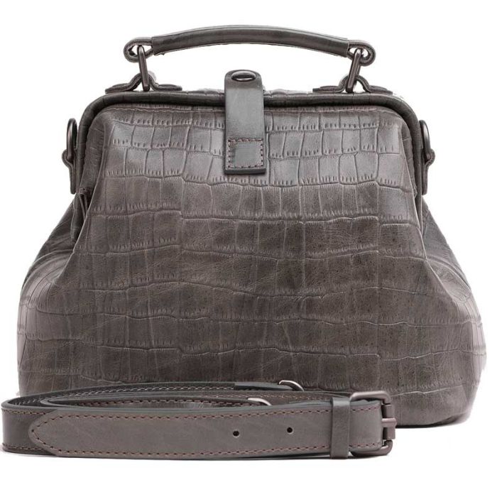 Women's Sack Bag - Crocodile imitation leather