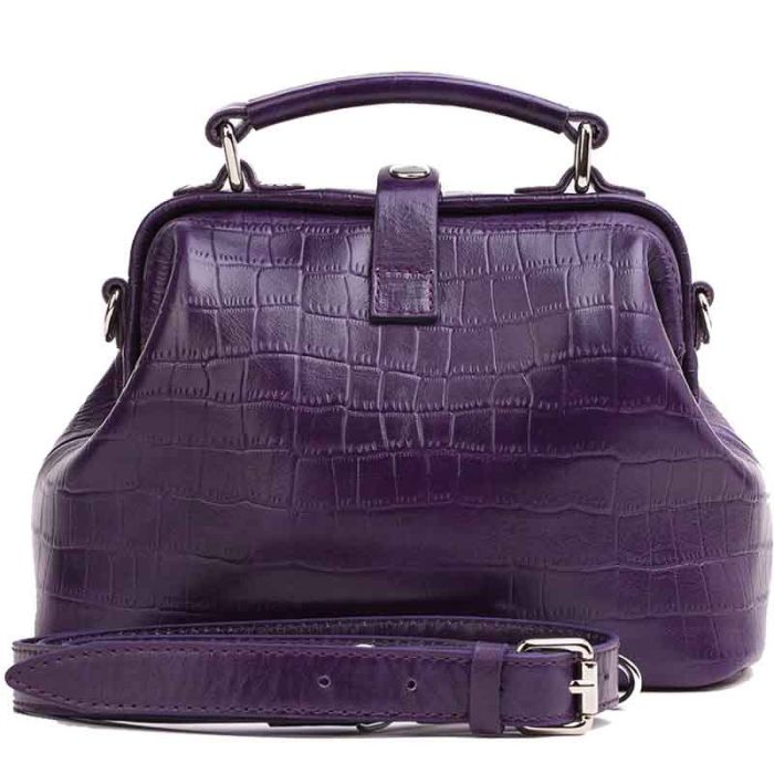 Women's Sack Bag - Crocodile imitation leather