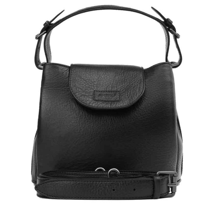 Women's, small premium soft leather bag - many compartments