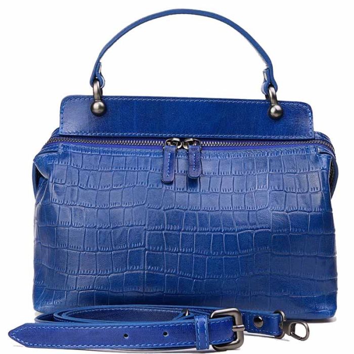 Women's soft calfskin bag - Croco finish